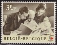 Belgium 1963 Characters 3F+1F Gray Scott B744. Bel B744. Uploaded by susofe